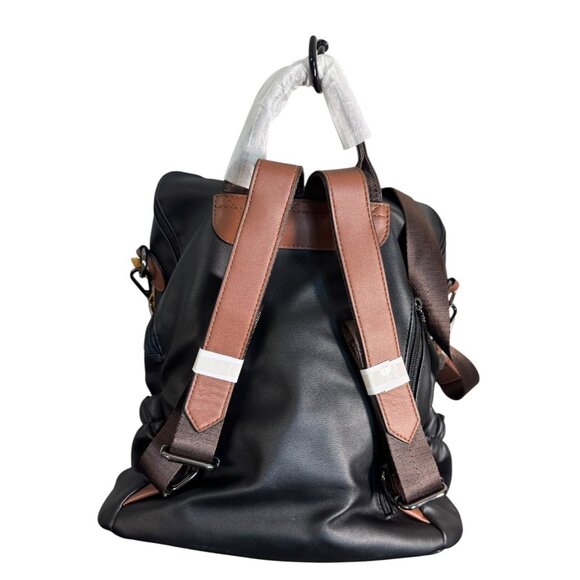 Gluci Convertible Leopard Bookbag with Shoulder strap and Wristlet Purse NWT - Picture 12 of 16